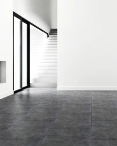 modern interior design with fiber cement board flooring
