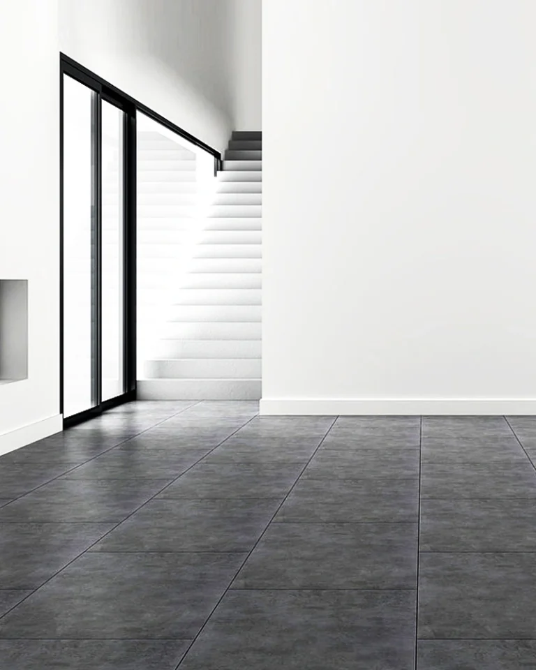 modern interior design with fiber cement board flooring