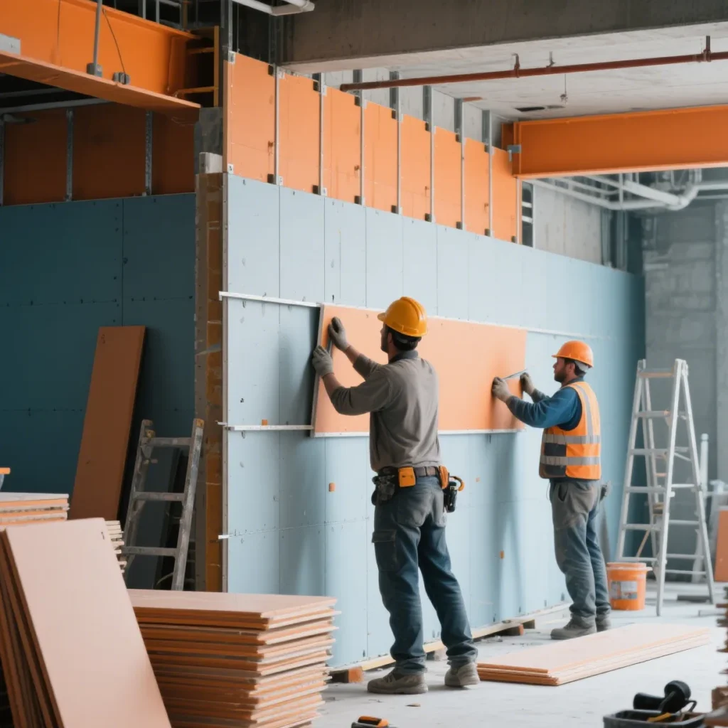 coated decoration board easy construction feature map