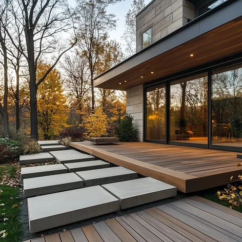 fiber cement outdoor flooring for modern homes