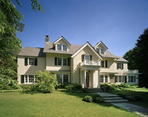daylight exterior shot of house in residential neighborhood