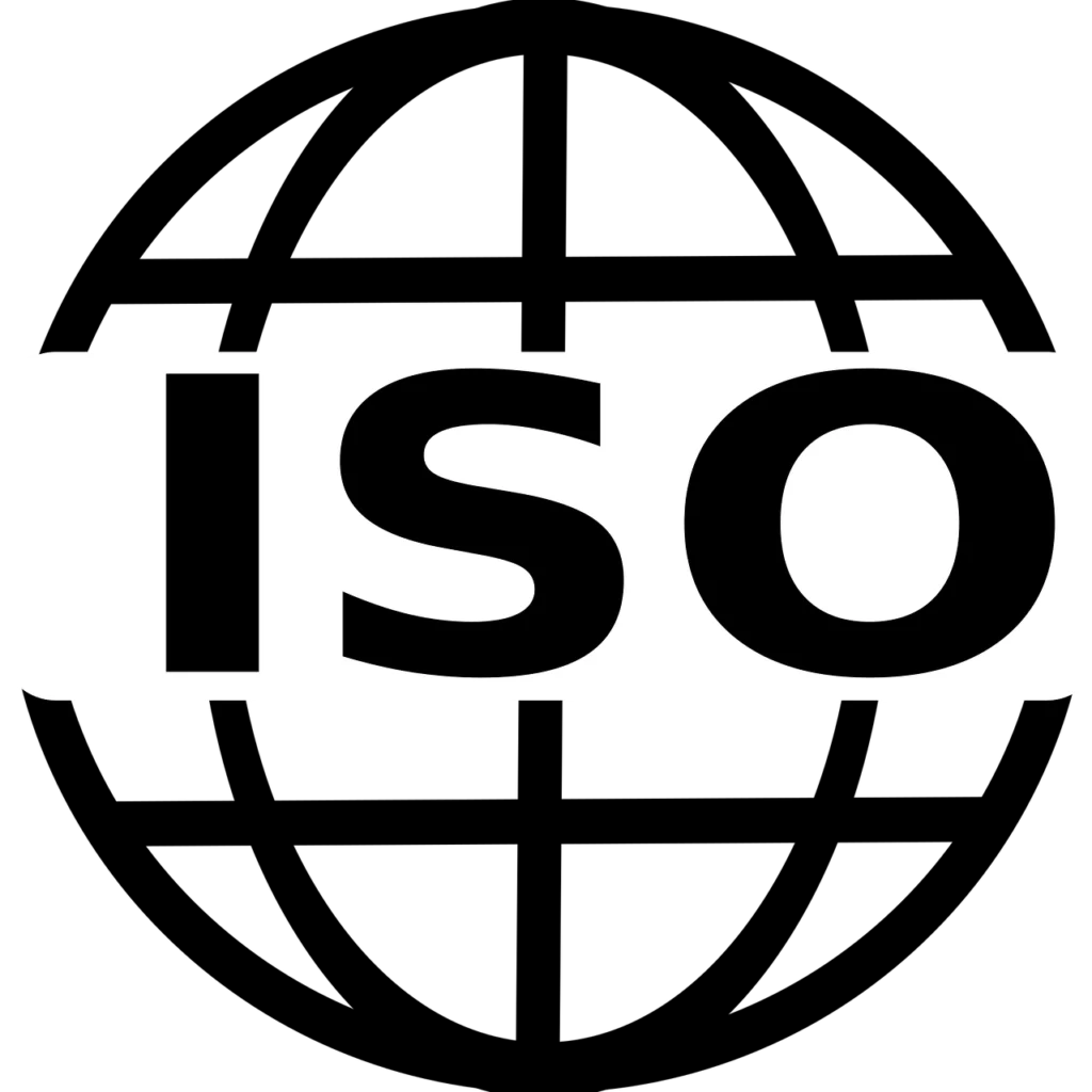 visual representation of ISO certification and accreditation seals for product compliance
