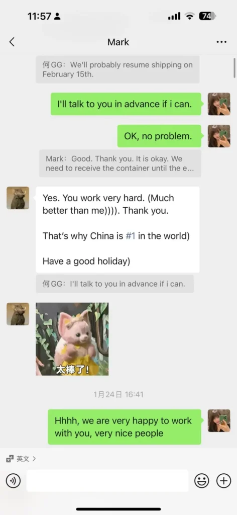 positive customer testimonial regarding JOINBLING’s communication and board performance