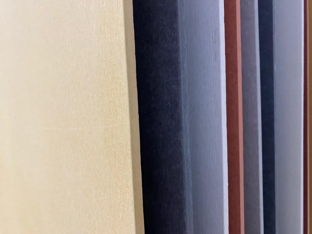 textured surface of a through-colored cement board with deep pigments