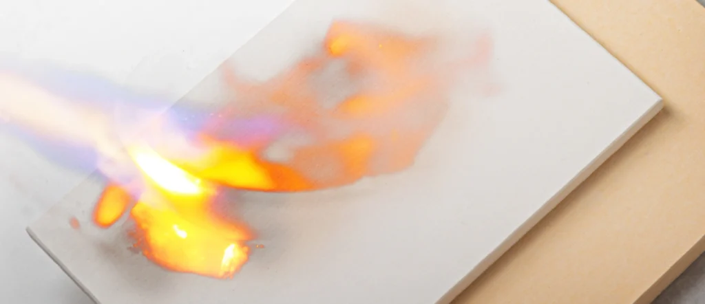 non combustible sheet building material closeup