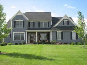 modern house exterior architecture long range