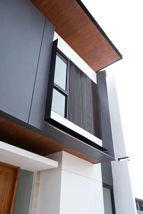 house exterior long distance view with clear sky