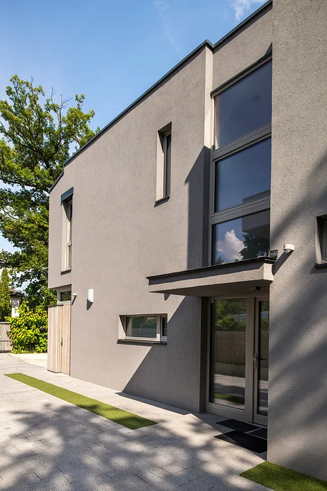 large house exterior modern building view