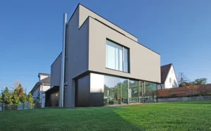 minimalist house architecture outdoor shot