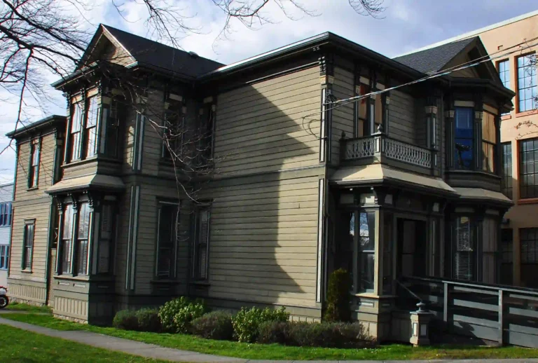 elegant facade wall of beautiful home