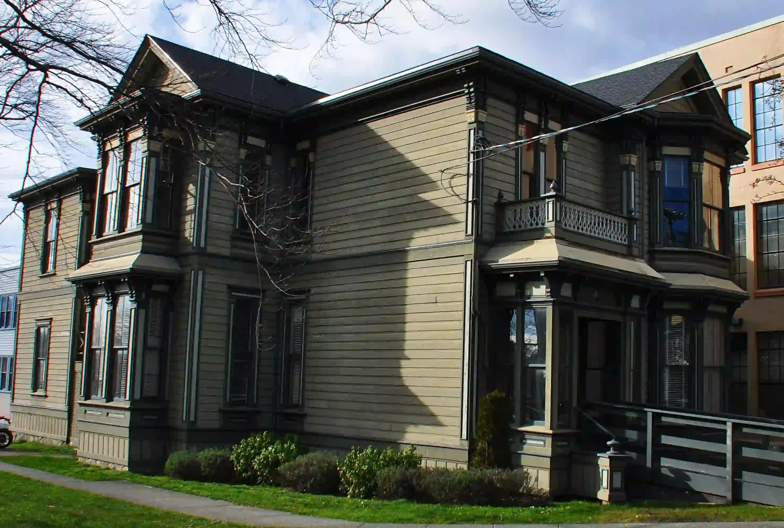 elegant facade wall of beautiful home